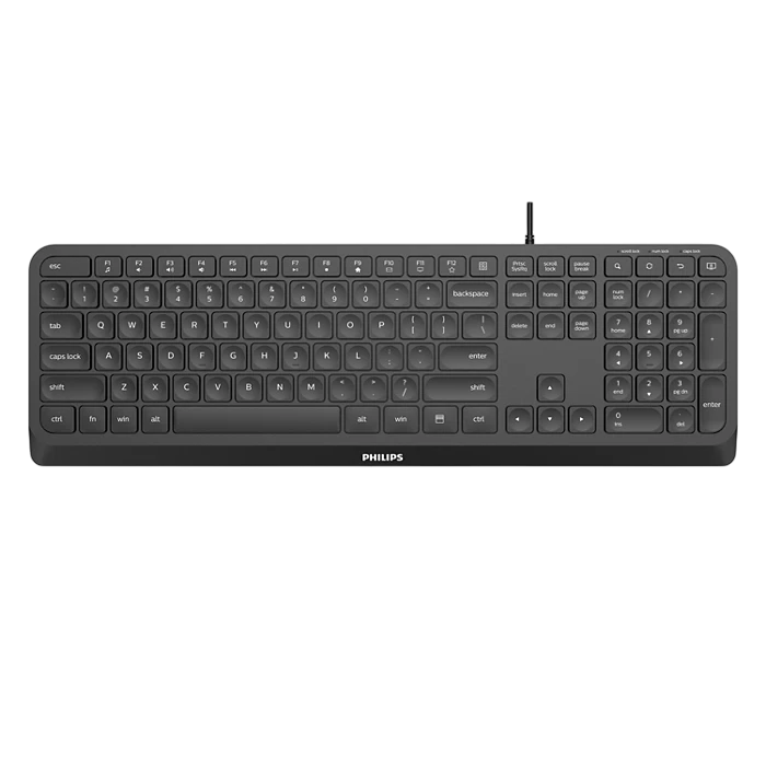 PHILIPS KEYBOARD, 2000 SERIES WIRED, SPK6207B (BRAND NEW)