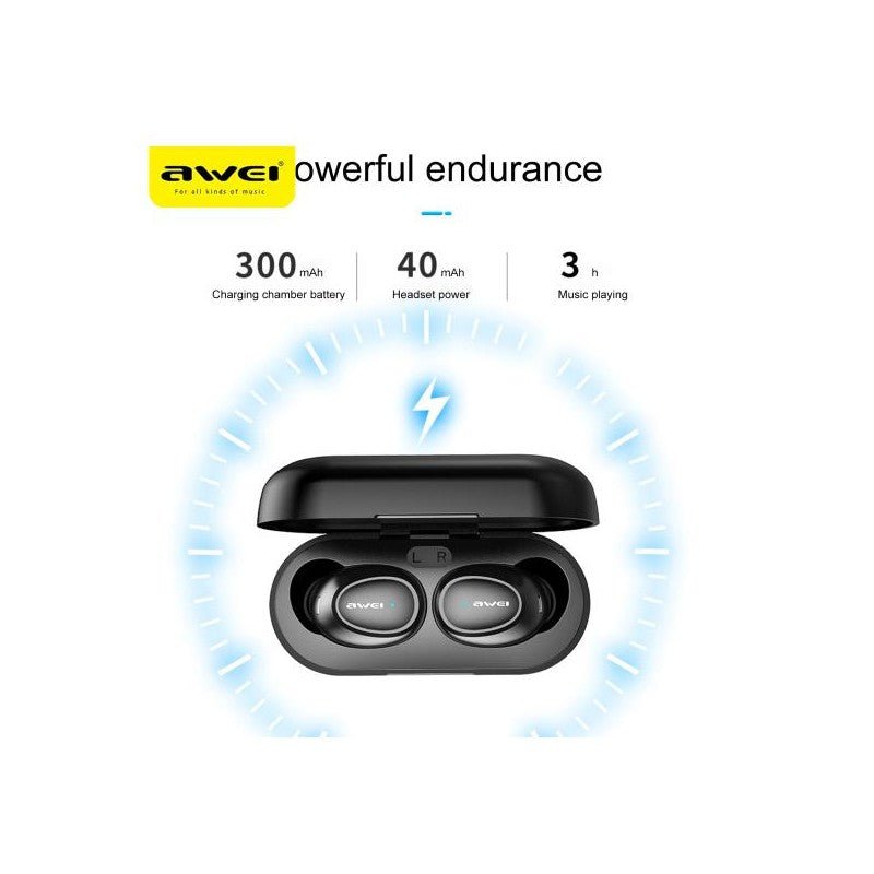 BLUETOOTH TWS HEADPHONE AWEI T16 (BRAND NEW) - Cyber Shop Cyprus