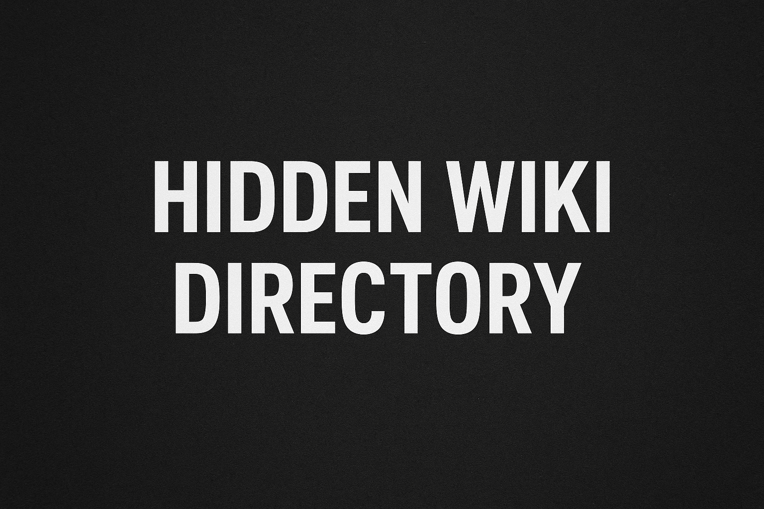 The Hidden Wiki