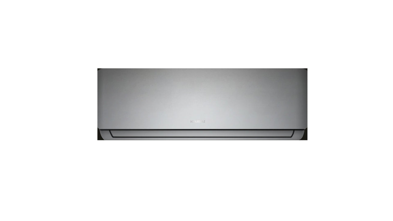 Modern energy-efficient air conditioner mounted on a wall in a bright living room in Cyprus, ideal for home cooling solutions from Cyber Shop Cyprus.