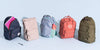 Assorted backpacks on display, featuring stylish designs and various sizes, perfect for school, travel, or outdoor adventures in Cyprus.