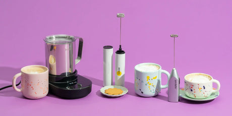 Efficient milk frothers, perfect for creating creamy and rich foam for lattes, cappuccinos, and other beverages at home in Cyprus.