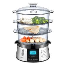 Versatile steam cookers showcased, designed for healthy and efficient cooking, featuring multiple settings and capacities, perfect for kitchens in Cyprus.