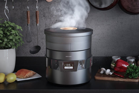 Versatile steam cookers showcased, designed for healthy and efficient cooking, featuring multiple settings and capacities, perfect for kitchens in Cyprus.