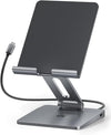 Functional tablet docking stations on display, offering seamless connectivity, charging, and multi-angle viewing options, ideal for enhancing productivity and convenience in Cyprus.
