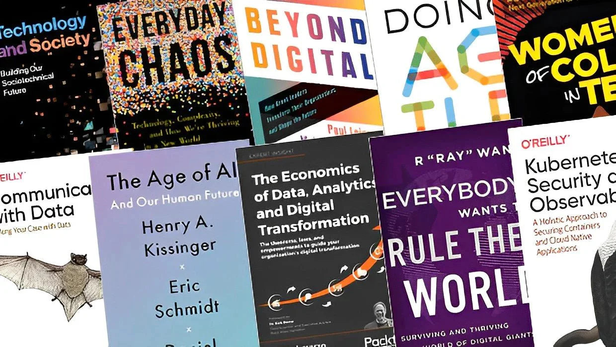 Comprehensive collection of technology books, covering topics such as programming, cybersecurity, artificial intelligence, and digital innovation, perfect for tech enthusiasts and professionals in Cyprus.