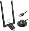 Various WiFi adapters displayed, featuring sleek, compact designs for seamless internet connectivity. Ideal for improving wireless network performance and expanding coverage.