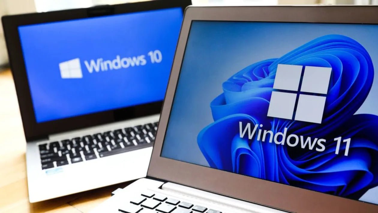 Showcasing the user interfaces of Windows 10 and 11, highlighting sleek designs, improved functionality, and enhanced performance for seamless computing.