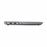 Side view of a laptop on a white background