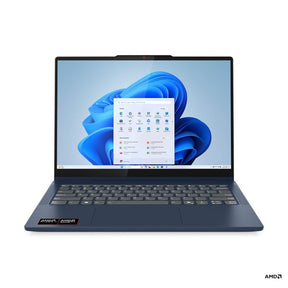 Laptop with AMD logo on a white background