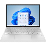 Laptop with a blue flower design on the screen
