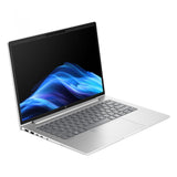 Laptop with a colorful display on a white background