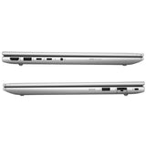 Two silver laptops side by side on a white background