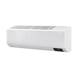 White air conditioner on a white background