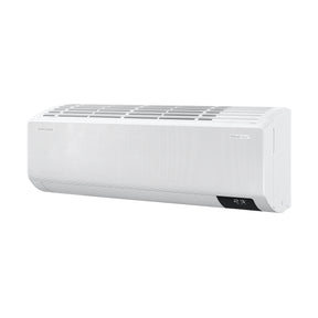 White air conditioner on a white background