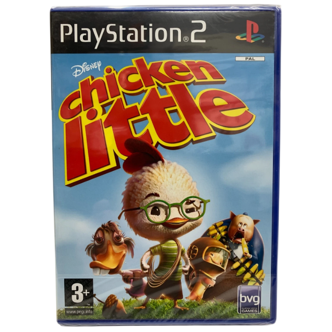 PlayStation 2 game case for 'Chicken Little' on a white background