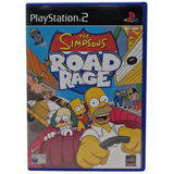 PlayStation 2 game case for 'The Simpsons Road Rage' on a white background