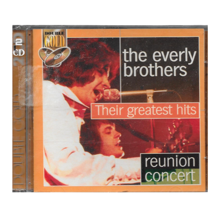CD cover of 'The Everly Brothers: Their Greatest Hits Reunion Concert' with a portrait of the brothers on a white background.