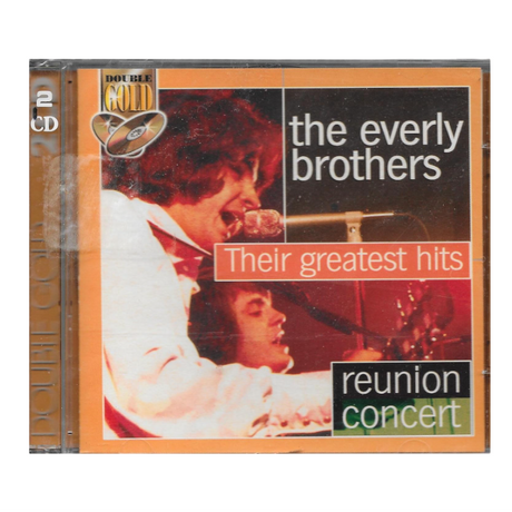 CD cover of 'The Everly Brothers: Their Greatest Hits Reunion Concert' with a portrait of the brothers on a white background.