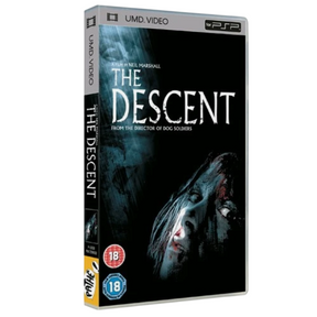 UMD video game case for 'The Descent' on a white background
