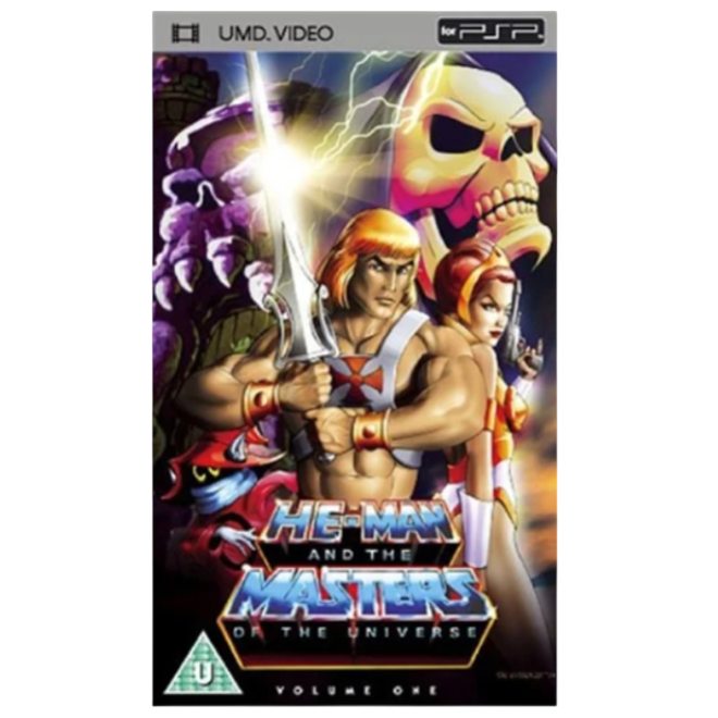 Video game case for 'He-Man and the Masters of the Universe' on a white background