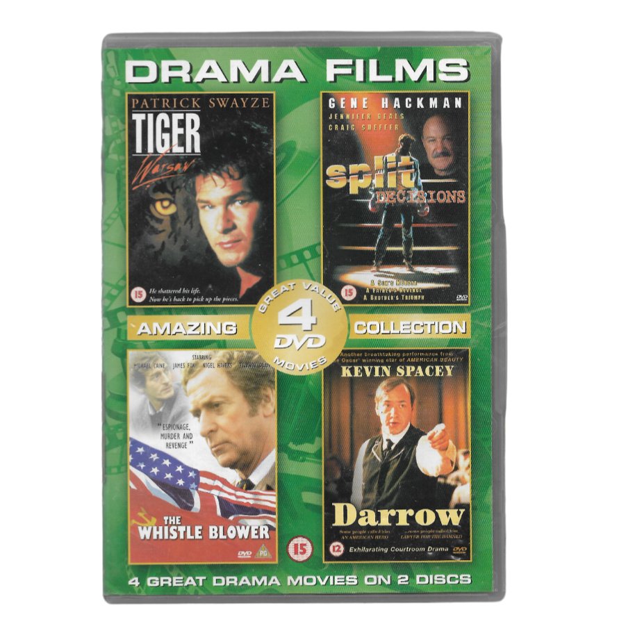 4 Great Drama Films On 2 Discs - DVD Video - PAL (Used - Like New) - Cyber Shop Cyprus