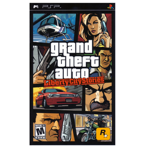 Grand Theft Auto: Liberty City Stories game case for PSP on a computer screen.