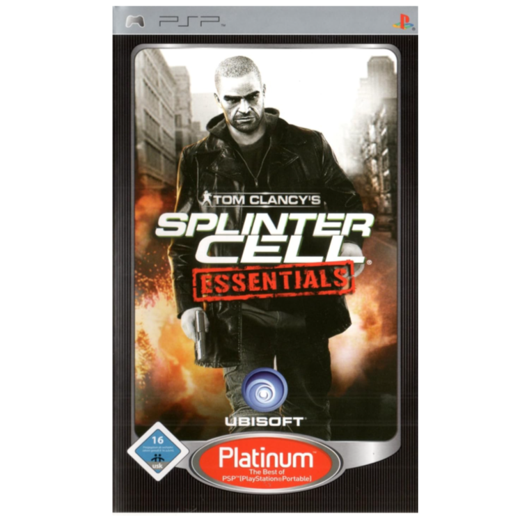 Tom Clancy's Splinter Cell Essentials game case on a computer screen