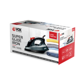 Box of a VOX Super Glide Iron on a white background