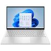 Laptop with a blue flower design on the screen
