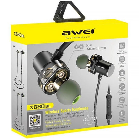 BLUETOOTH HEADPHONE AWEI X680BL (BRAND NEW) - Cyber Shop Cyprus