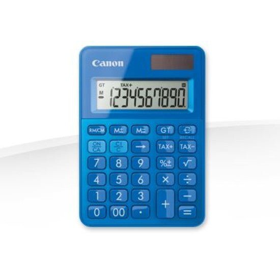 CANON CALCULATOR LS100KMBL, 10 DIGIT, DUAL POWER, LARGE DISPLAY, TAX FUNCTIONS, RECYCLABLE MATERIAL, BLUE - Cyber Shop Cyprus