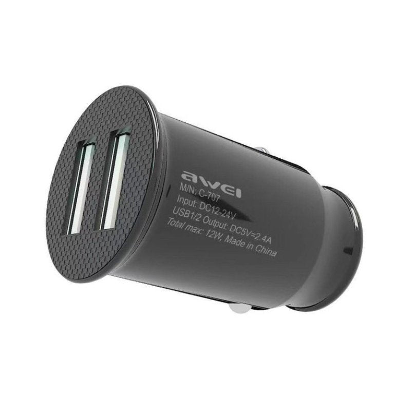CAR CHARGER AWEI C - 707 2 USB PORTS (BRAND NEW) - Cyber Shop Cyprus