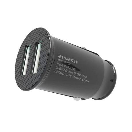 CAR CHARGER AWEI C - 707 2 USB PORTS (BRAND NEW) - Cyber Shop Cyprus