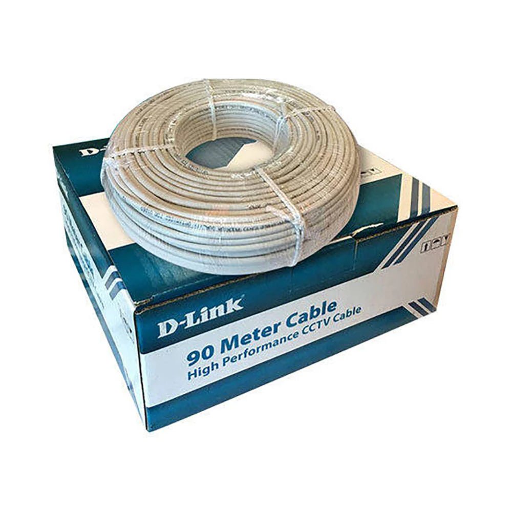 DLINK CABLE CCTV, COAXIAL COPPER CABLE RG59 + 3 X POWER, 90 METERS ROLL - Cyber Shop Cyprus