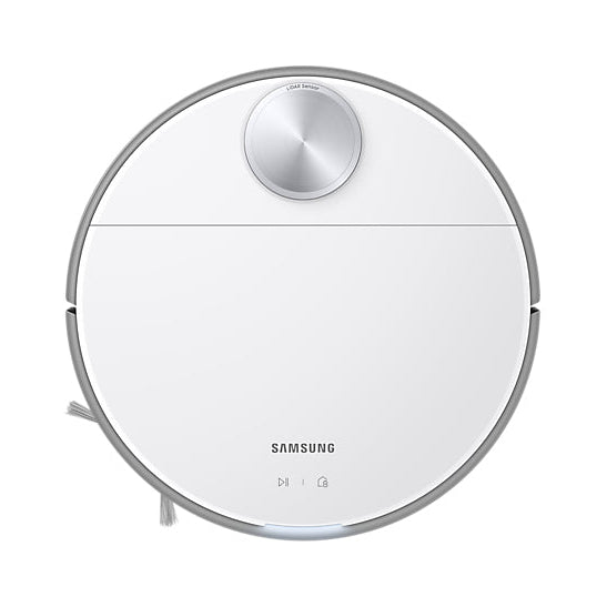 Samsung robot vacuum cleaner on a white background