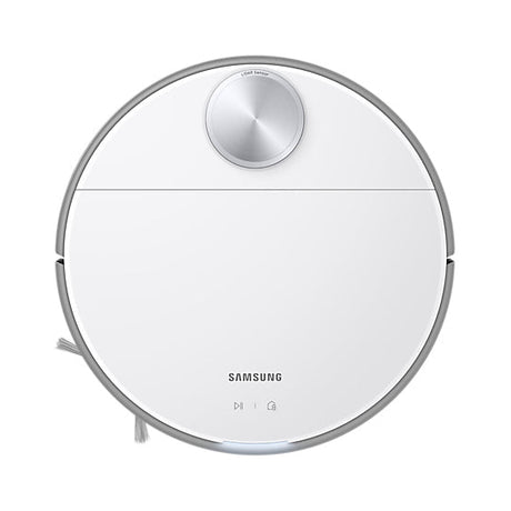 Samsung robot vacuum cleaner on a white background