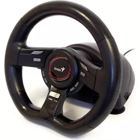 GENIUS SPEED WHEEL 5 PRO, 8-BUTTONS, TURBO FUNCTION, FOOT PEDALS, VIBRATION, USB INTERFACE (BRAND NEW)