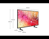 SAMSUNG TV 43'' DU7172, G, 3840 X 2160 UHD, 4K, SMART, 2200 PQI, HDR10+, HDMIx3, USBx1, ETHERNET, SLIM, TITAN GRAY (BRAND NEW)