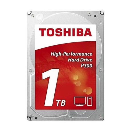 HDD TOSHIBA 1 TB P300 3.5 INCH HDWD110UZSVA (BRAND NEW - FACTORY SEALED) - Cyber Shop Cyprus