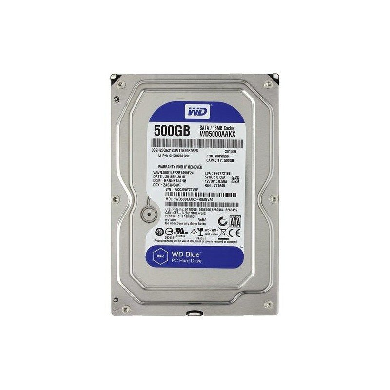 HDD WD BLUE 500 GB / 3.5 INCH / WD5000AAKX (REFURBISHED) - Cyber Shop Cyprus