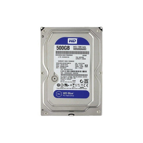 HDD WD BLUE 500 GB / 3.5 INCH / WD5000AAKX (REFURBISHED) - Cyber Shop Cyprus