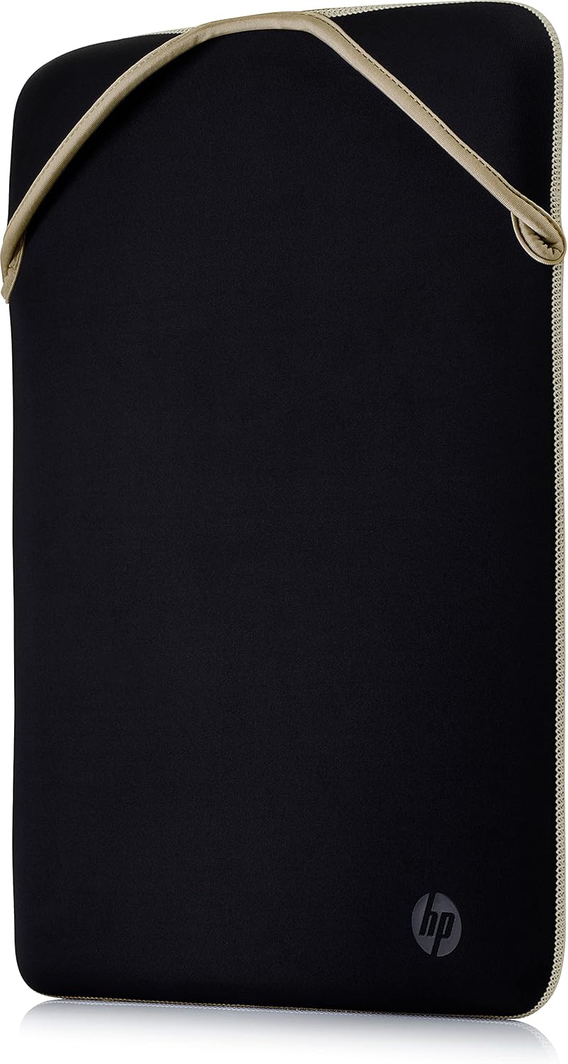 HP CARRY CASE NEOPRENE REVERSIBLE PROTECTIVE SLEEVE 14.1'', FLEXIBLE STYLE, EVERYDAY PROTECTION FROM BUMPS AND SCRAPES, GOLD / BLACK - Cyber Shop Cyprus