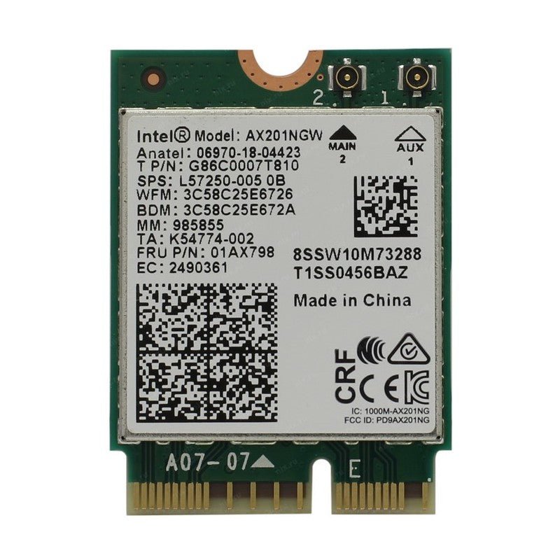 Ax201 Router INTEL WI-FI 6 AX201 INTERNAL ADAPTER M.2 (BRAND NEW) – Cyber Shop Cyprus