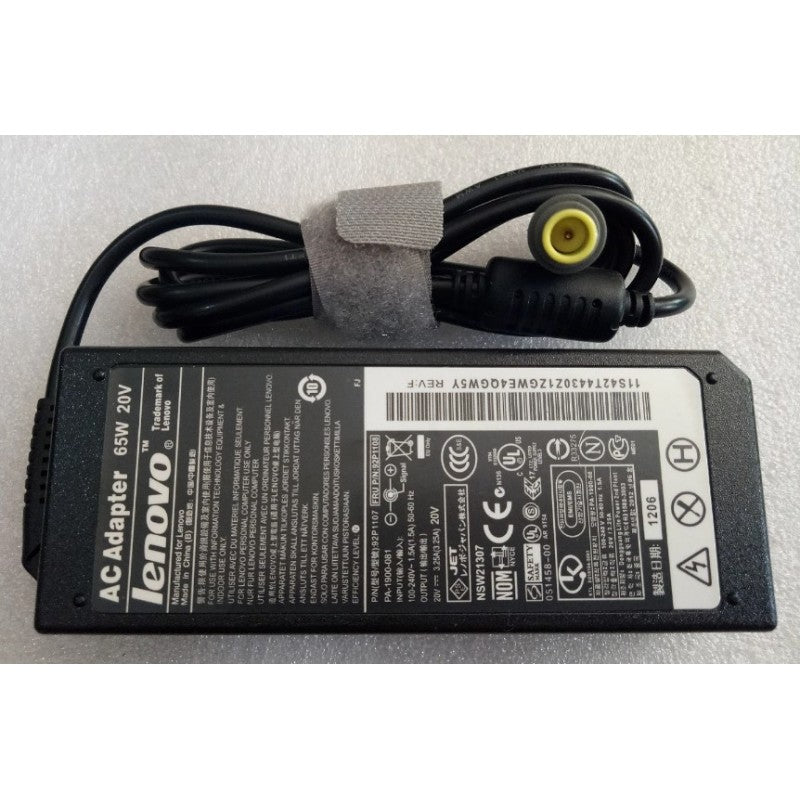 LENOVO LAPTOP ADAPTER CHARGER 65W (REFURBISHED) - Cyber Shop Cyprus