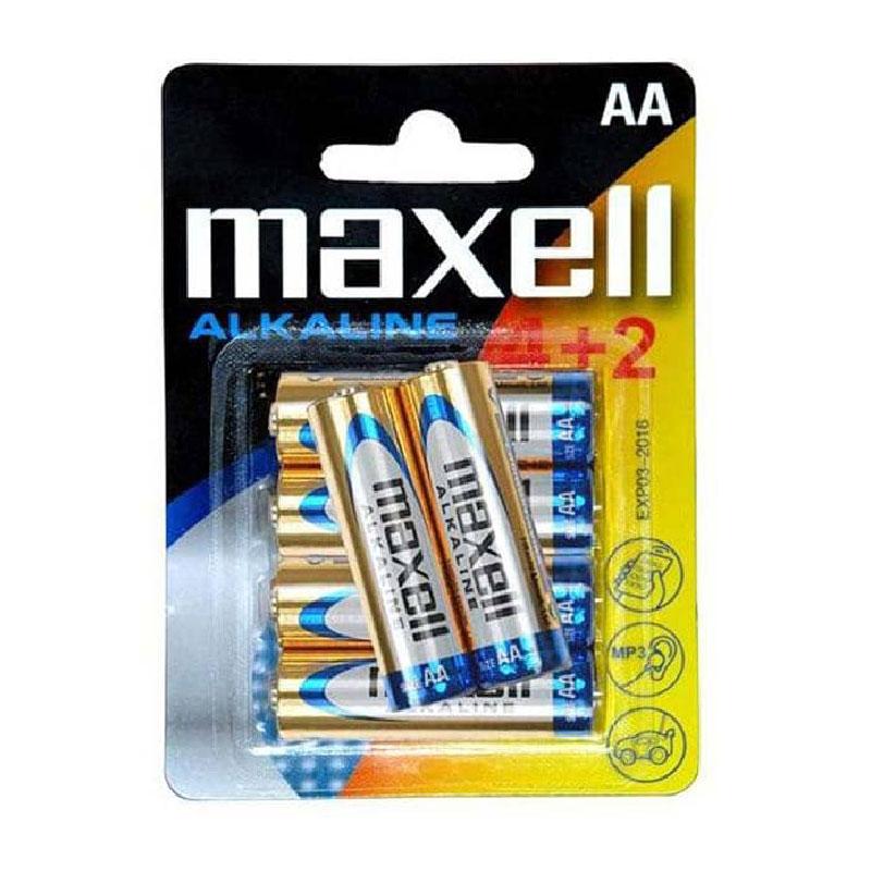 MAXELL BATTERIES AA LR6 4+2PK BLIST 4902580163846 - Cyber Shop Cyprus