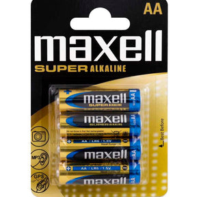 MAXELL BATTERIES AA LR6 4PK BLISTER 4902580163761 - Cyber Shop Cyprus