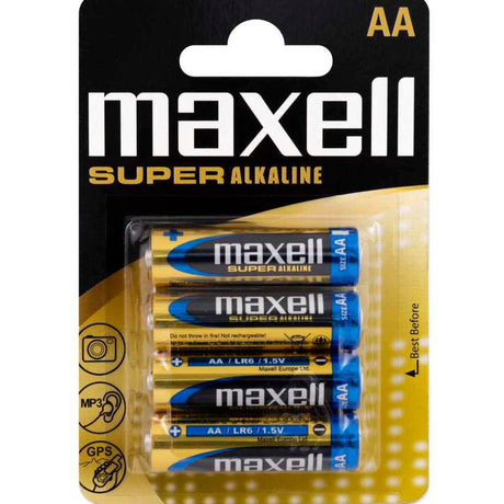 MAXELL BATTERIES AA LR6 4PK BLISTER 4902580163761 - Cyber Shop Cyprus