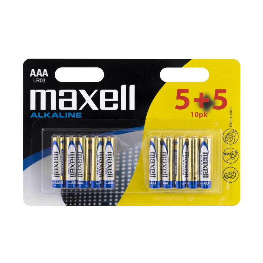 MAXELL BATTERIES AAA LR03 10PK (5+5) - Cyber Shop Cyprus