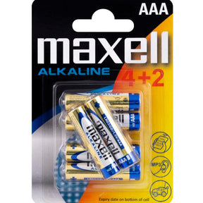 MAXELL BATTERIES AAA LR03 4+2PK BLIST 4902580164461 - Cyber Shop Cyprus